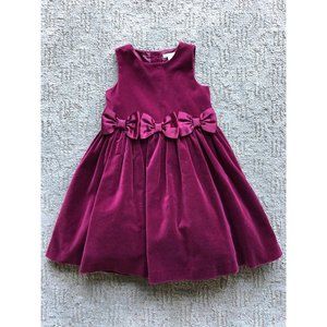 JANIE AND JACK velvet holiday dress sz 5